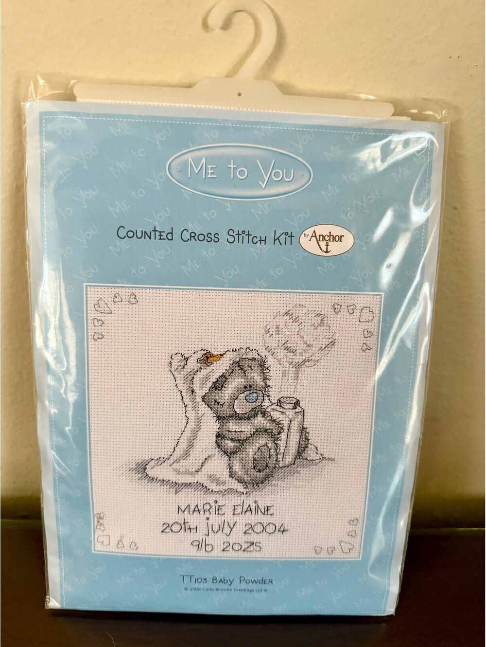 Me to You Counted Cross Stitch Kit TT103 Baby Powder